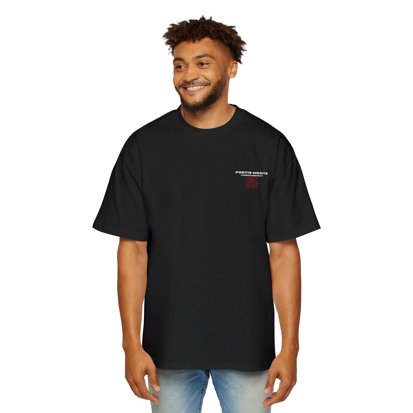 Skull & Roses Tee — 'Mortis Mente Labor in Silento' Graphic Shirt Strong mind. Work in silence