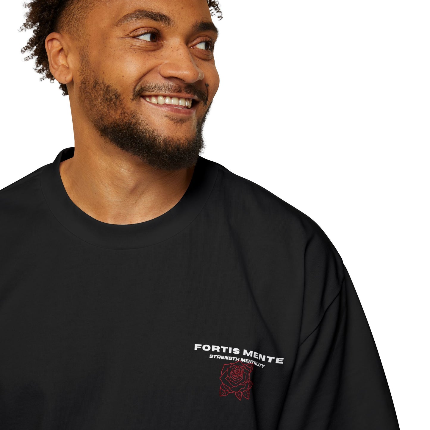 Skull & Roses Tee — 'Mortis Mente Labor in Silento' Graphic Shirt Strong mind. Work in silence