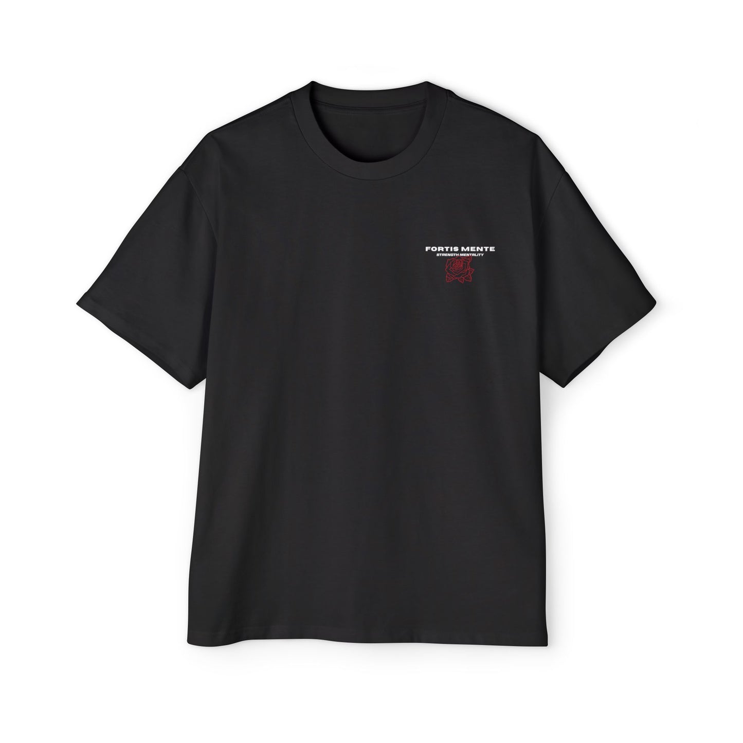 Skull & Roses Tee — 'Mortis Mente Labor in Silento' Graphic Shirt Strong mind. Work in silence