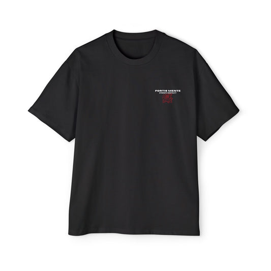 Skull & Roses Tee — 'Mortis Mente Labor in Silento' Graphic Shirt Strong mind. Work in silence